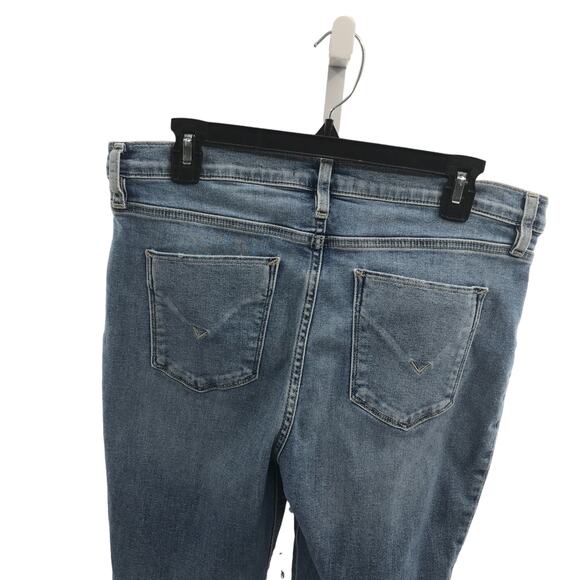 Hudson Nico Distressed Knee Blue Super Skinny Jeans - Picture 8 of 11